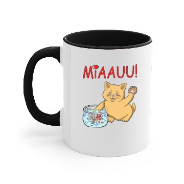 Discover TWO FACE CAT Accent Mugs