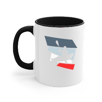 Discover rowing canoe paddling Accent Mugs