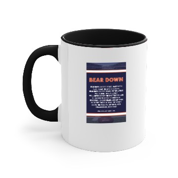 Discover Bear Down Lyrics Poster Accent Mugs
