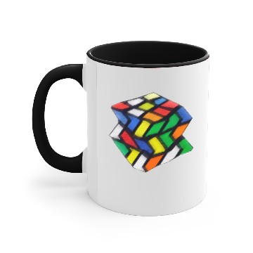 Discover zi-za- rubiks cube game design Accent Mugs