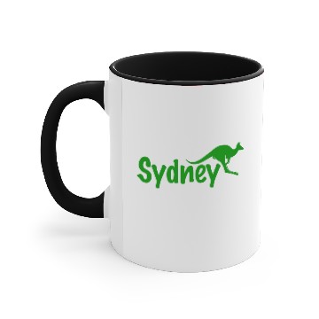 Discover Sydney - Australia - Down Under - Aussie Kangaroo Accent Mugs