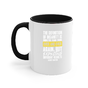 Discover Albert Einstein Quote Typography Accent Mugs