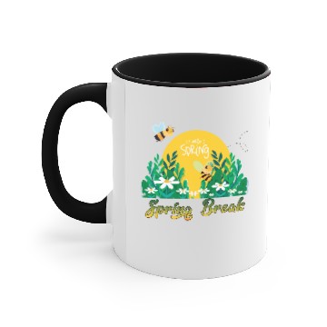 Discover Hello Spring, Spring Break Accent Mugs