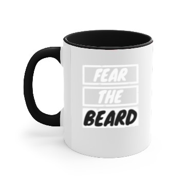 Discover beard - Fear the beard Accent Mugs