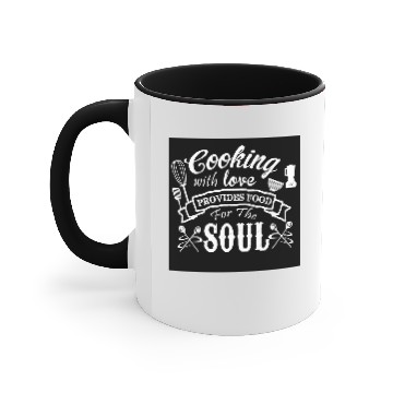 Discover Cooking with love Accent Mugs