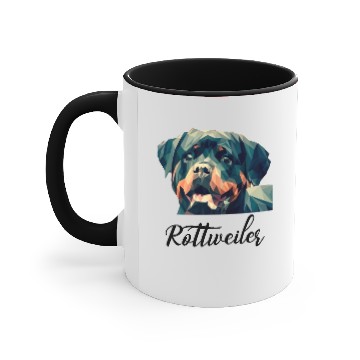 Discover Rottweiler dog Accent Mugs