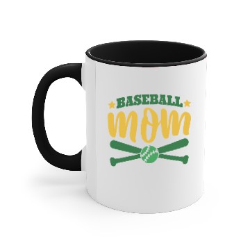 Discover baseball mom Accent Mugs
