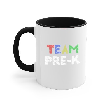 Discover Team Pre K Teacher Back To School Accent Mugs