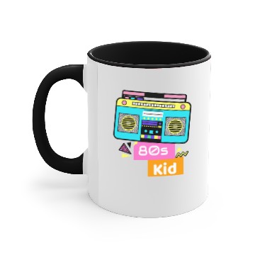Discover ghetto blaster colorful memory 80's nostalgia Accent Mugs