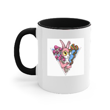 Discover Psychedelic Rabbit Accent Mugs