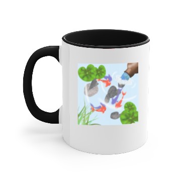 Discover Fish Pond Accent Mugs