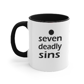 Discover seven deadly sins Accent Mugs