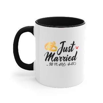 Discover Just Married 60 Years Ago 60 Year Wedding Accent Mugs