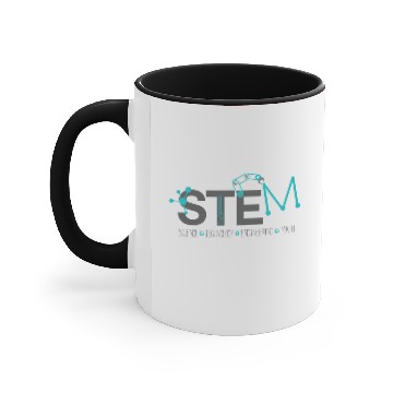 Discover STEM SCIENCE TECHNOLOGY ENGINEERING MATH Accent Mugs
