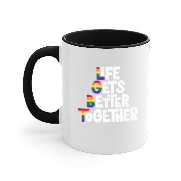 Discover Life Gets Better Together Accent Mugs