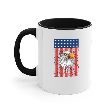 Discover American Bald Eagle Accent Mugs