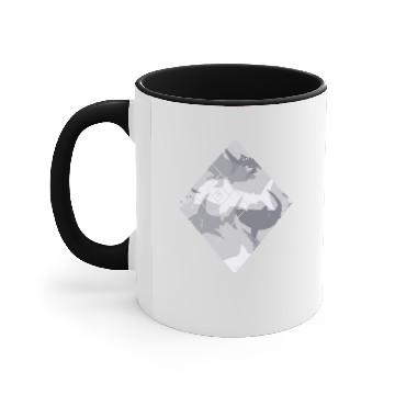 Discover Square shark camouflage pattern Accent Mugs