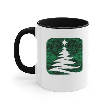 Discover Cool Chrismas Tree Batik Accent Mugs