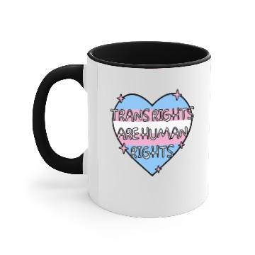 Discover Trans Rights Are Human Rights Accent Mugs