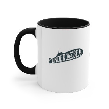 Discover Submarine Under Water Accent Mugs