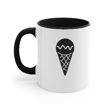 Discover Ice cream in the waffle Accent Mugs