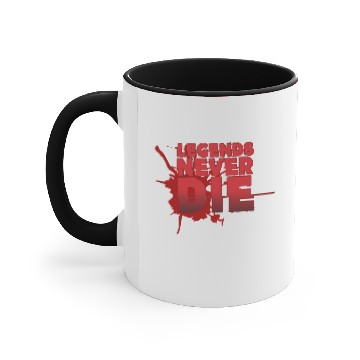 Discover Legends never die Accent Mugs