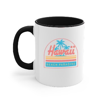 Discover Hawaii Beach Paradise Accent Mugs