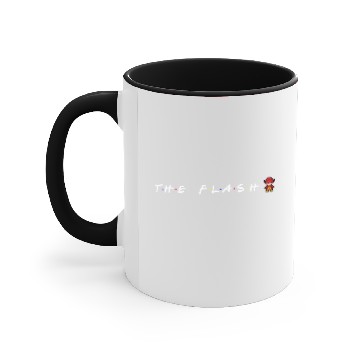 Discover The Flash Typography White Edition Accent Mugs