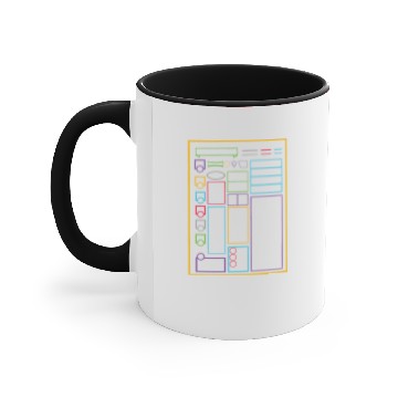 Discover dungeons dragons pathfinder Character sheet Accent Mugs