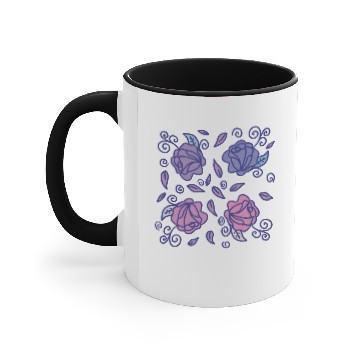 Discover Stained Glass Roses Accent Mugs