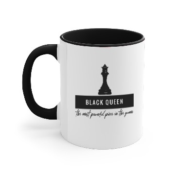 Discover black queen Accent Mugs