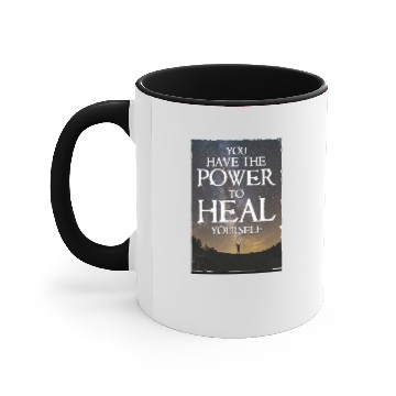 Discover Power To Heal Yourself Affirmation Accent Mugs