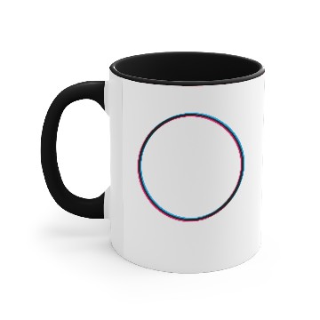 Discover Circle 3D effect Accent Mugs