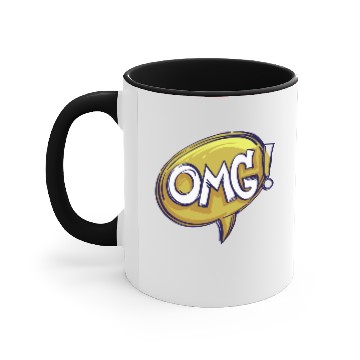 Discover OMG Speech Bubble Accent Mugs