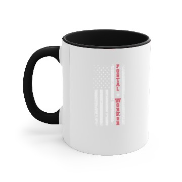 Discover Patriotic Postal Worker Postal Worker Ballot Votin Accent Mugs