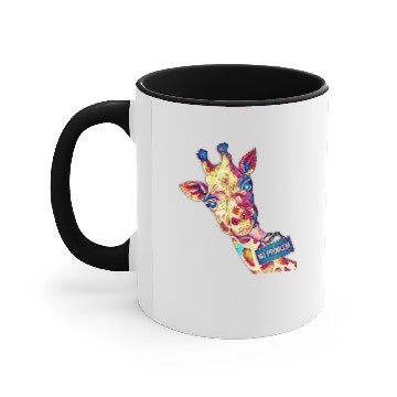 Discover Giraffe fun birthday ART Accent Mugs