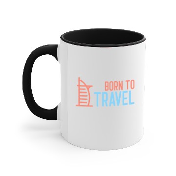 Discover Dubai Edition by Born to Travel Accent Mugs