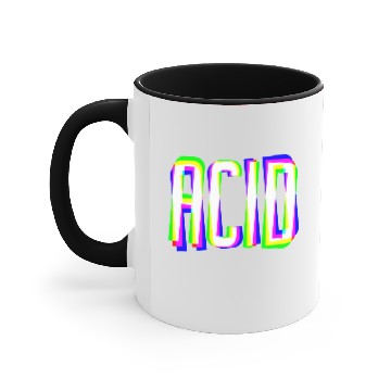 Discover acid house trippy glitch dj raver clubber edm gift Accent Mugs