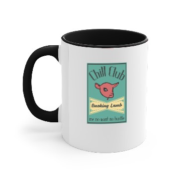 Discover smoking lamb Accent Mugs