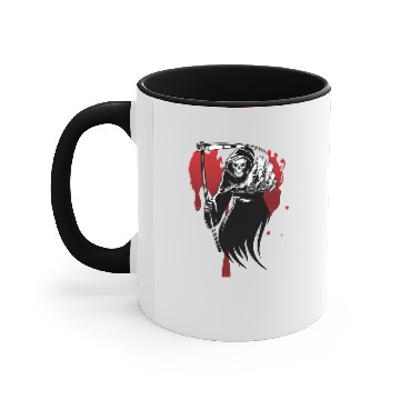 Discover Grim Reaper Design Accent Mugs