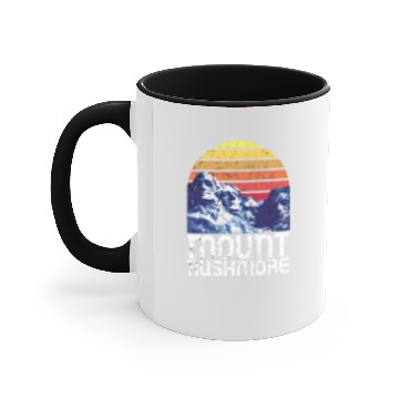 Discover Mt Rushmore South Dakota Retro Tees Accent Mugs