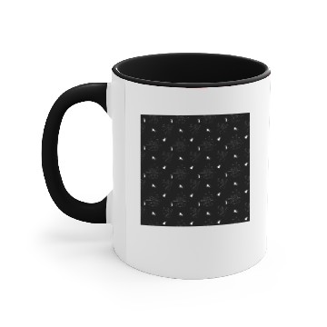 Discover White Spiders Spiderweb Black Background Halloween Accent Mugs