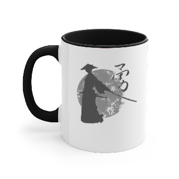 Discover Samurai ronin in sunset disintegration courage Accent Mugs