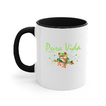 Discover Costa Rica Rain Forest Frog Souvenir Accent Mugs