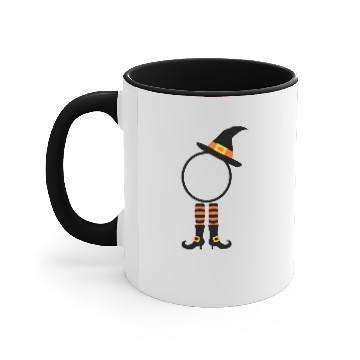Discover Witch Legs Monogram Accent Mugs
