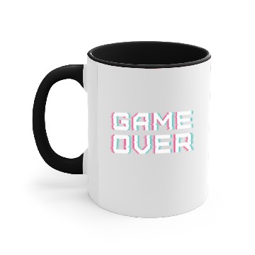 Discover Game Over. Ripple Text Effect. Accent Mugs