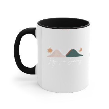 Discover Life is a Journey, Not a Destination Religious Accent Mugs