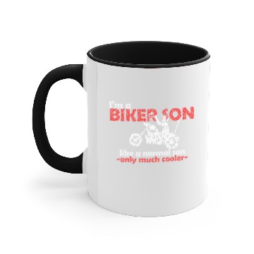 Discover Father son, motorcycle biker son Accent Mugs