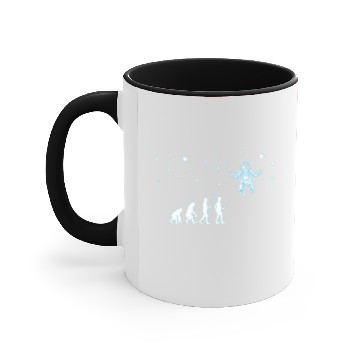 Discover Evolution made astronauts out of us humans Accent Mugs