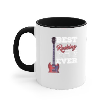 Discover Best Dad Ever Musician Guitar Tabs Father's Day Accent Mugs